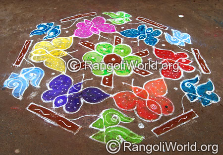 Butterfly Rangoli